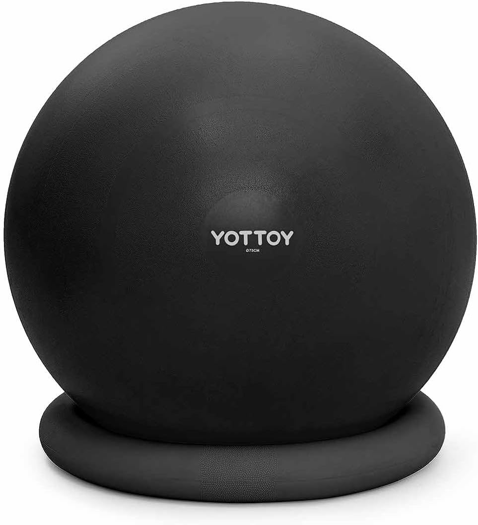 YOTTOY Exercise Ball Chair with Base - YOTTOY